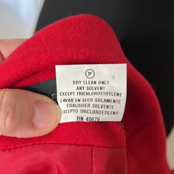 Harve Benard Red Cashmere Jacket size 16 NWT - Picture 6 of 6